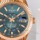 AAA replica Rolex Sky-Dweller rose gold case green dial men's mechanical watch 42mm (4)_th.jpg